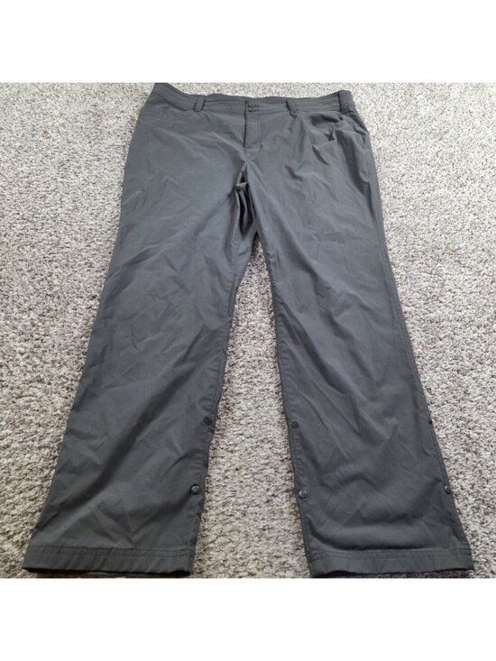 Eddie Bauer Pants - Eddie Bauer Pants Womens 20W Gray Nylon Stretch Hiking Outdoors Convertible